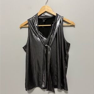 Caché Metallic Tie Tank Size Extra Small